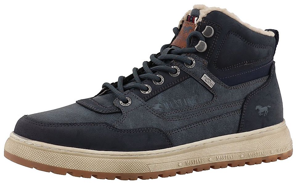Mustang Shoes Puno Winterboots High Top Sneaker, Schnürboots mit Warmfutter günstig online kaufen