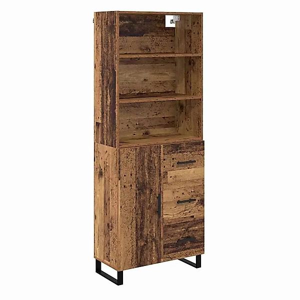vidaXL Highboard Altholz 69,5 x 34 x 180 cm Holzwerkstoff 3415761 günstig online kaufen