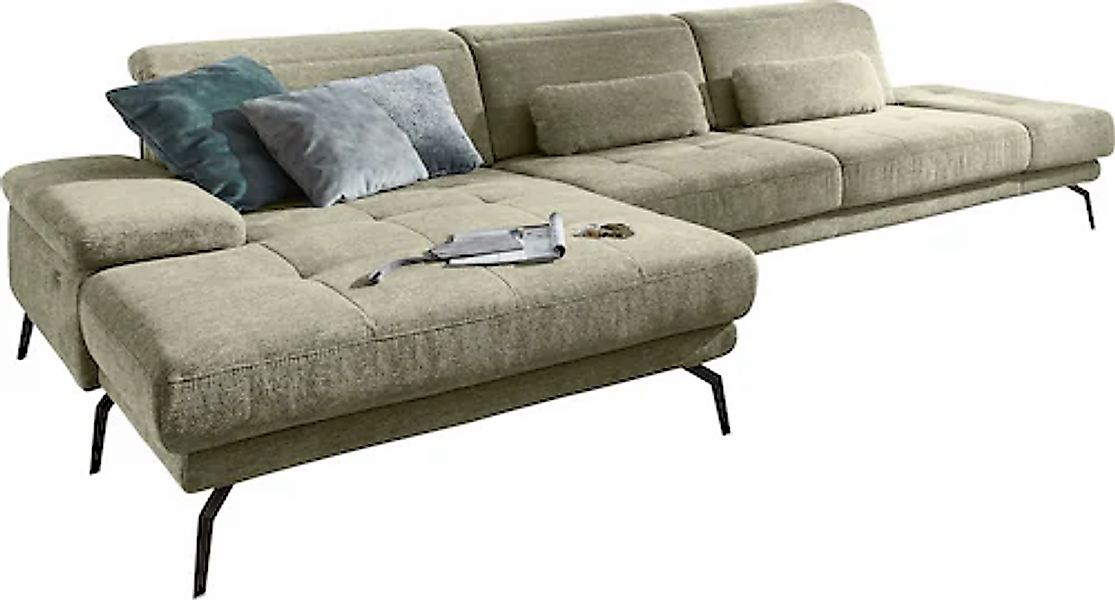 Die PlanBar Ecksofa "MP-IN20126 L-Form mit Federkern-Polsterung", mit Kopft günstig online kaufen