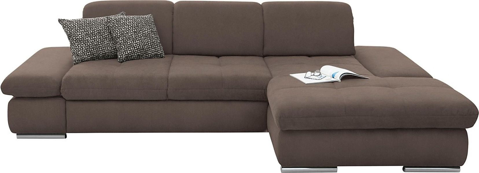 set one by Musterring Ecksofa »SO4100 V«, mit verstellbaren Kopfteilen, wah günstig online kaufen