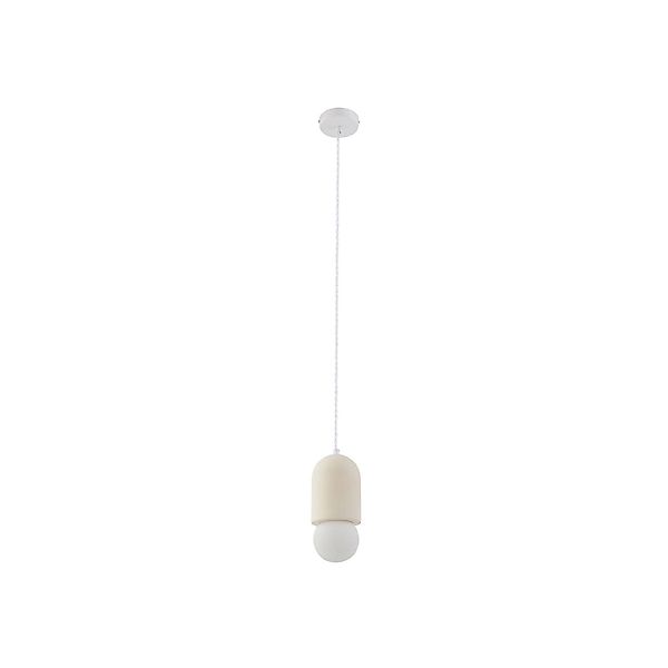 Lindby Pendelleuchte Nielson 10031094 Modern in Creme aus GipsTon 1-flammig günstig online kaufen
