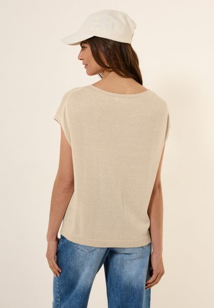 Cecil Strickpullover mit Materialmix günstig online kaufen