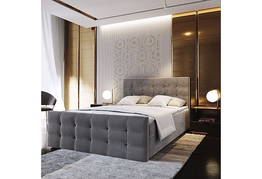 Masseno Boxbett AMON 160x200 cm mit Bonell Matratze und Topper günstig online kaufen
