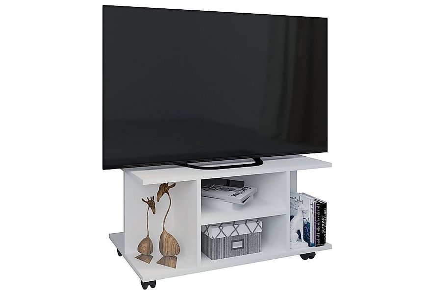 VCM TV-Board Holz TV Lowboard Fernsehregal Rollen Findalo günstig online kaufen