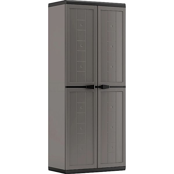 Kunststoffschrank Jolly 68 cm x 166 cm x 39 cm Dunkelgrau günstig online kaufen