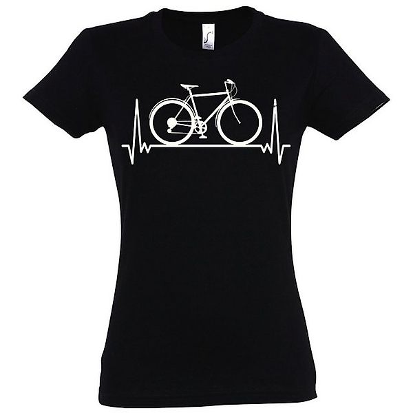 Youth Designz T-Shirt Heartbeat Fahrrad Damen Shirt mit trendigem Frontprin günstig online kaufen