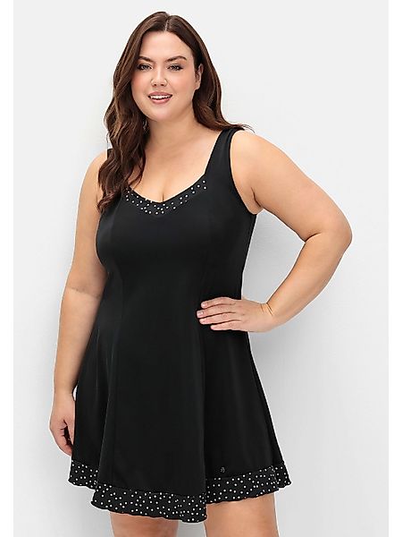 Sheego Badekleid Große Größen mit Pünktchen günstig online kaufen
