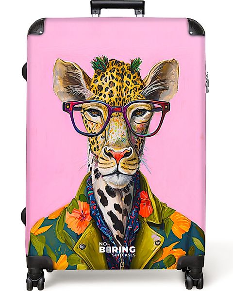 NoBoringSuitcases.com© Hartschalen-Trolley Tiere - Giraffe - günstig online kaufen