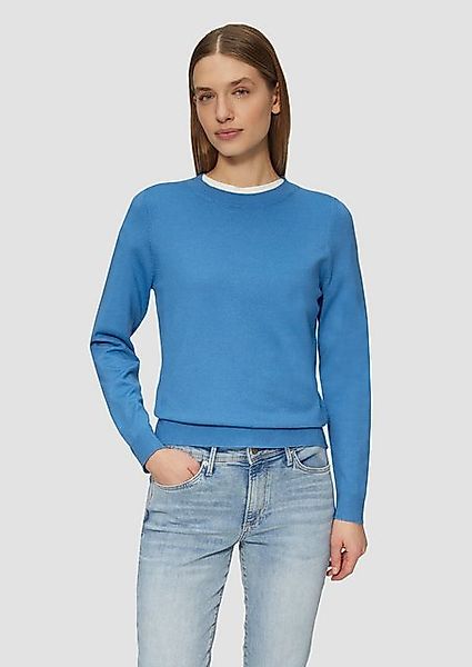 s.Oliver Strickpullover Strickpullover aus Viskosemix günstig online kaufen