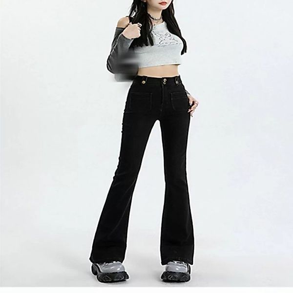 AFAZ New Trading UG Stretch-Jeans Schlagjeans Damen Jeans Straight-Jeans Je günstig online kaufen
