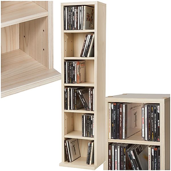 tectake CD-Regal CD DVD Regal, Einzelstück, günstig online kaufen