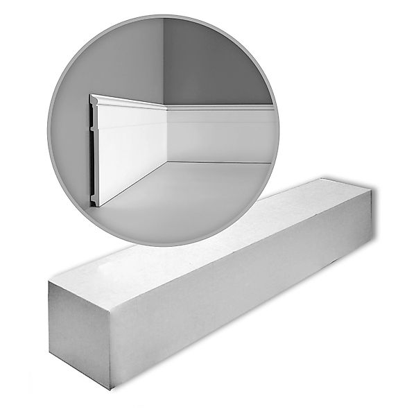 ORAC DECOR SX156 LUXXUS Zierleisten 1 Karton Set 11 Sockelleiste 22 m Weiß günstig online kaufen