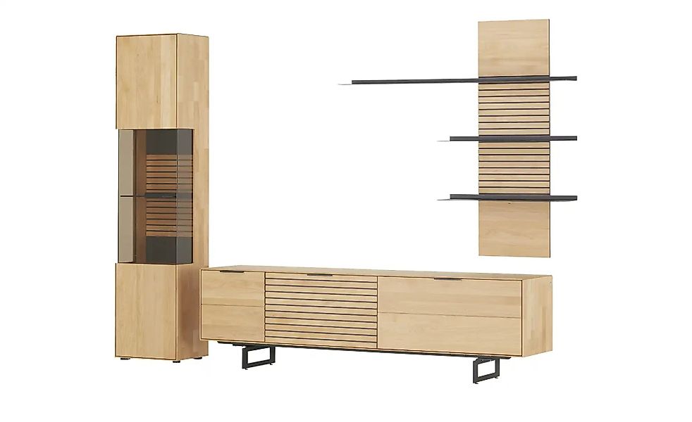 WÖSTMANN Wohnwand  WM 2320 ¦ holzfarben ¦ Maße (cm): B: 289 H: 206 T: 46.0 günstig online kaufen