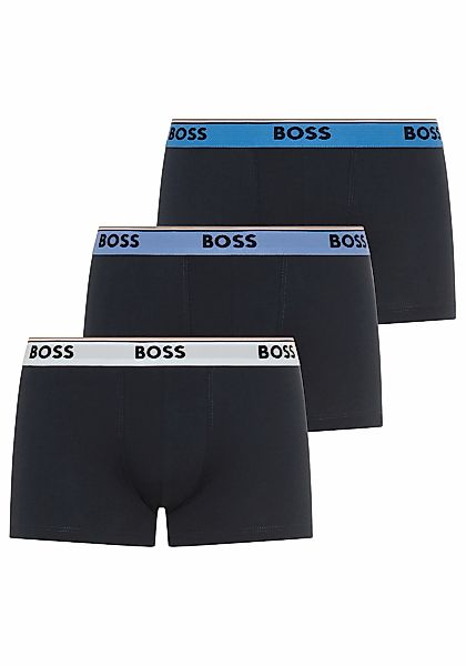 BOSS Trunk Packung, 3 Stk. aus Stretch-Baumwolle mit Logo-Bund, mittlere Bu günstig online kaufen