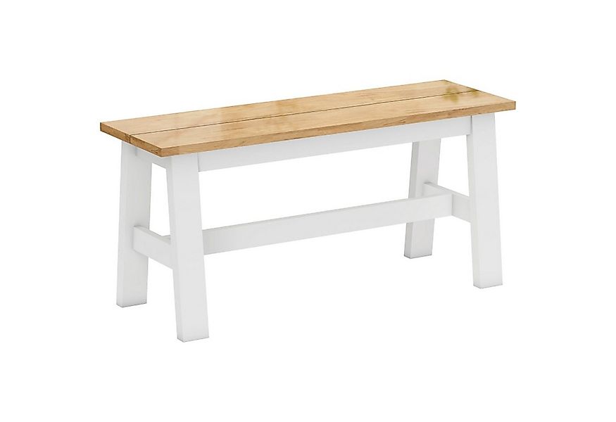 MC Star Sitzbank für 2, Holzbank in Eichenoptik, stabilisierende Querstange günstig online kaufen