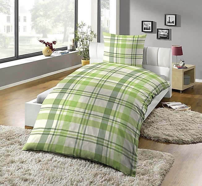 KiNZLER Bettwäsche "Bedruckte Poly-Cotton "Emil"" 2 Stk. tlg. pflegeleicht günstig online kaufen