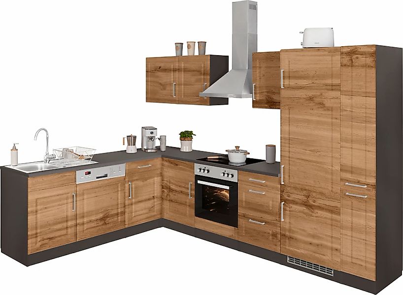 HELD MÖBEL Winkelküche "Stockholm", Stellbreite 220/310 cm, mit hochwertige günstig online kaufen