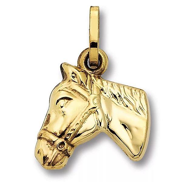 ONE ELEMENT Kettenanhänger "Pferd Anhänger aus 333 Gelbgold", Damen Gold Sc günstig online kaufen