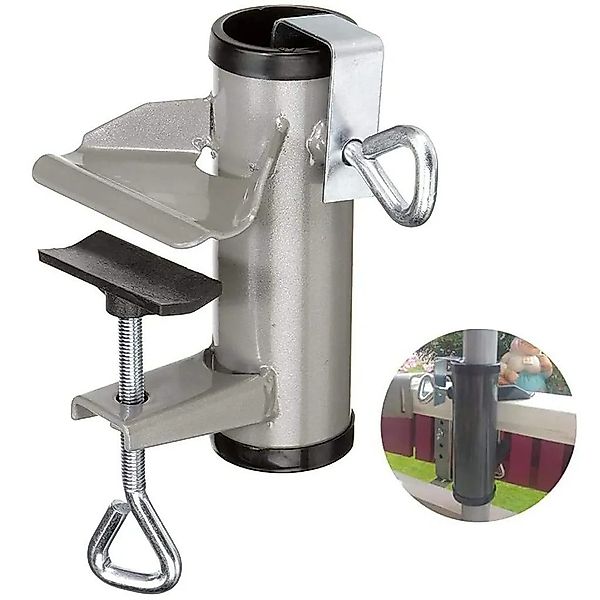 DOPWii Schirmhalter Sonnenschirmhalter Klemme, Metall Balkonschirmhalter günstig online kaufen