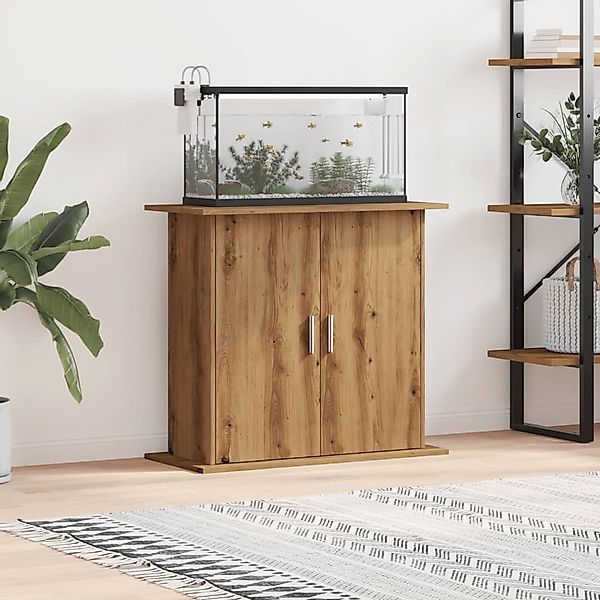 vidaXL Aquariumunterschrank Aquariumständer Artisan-Eiche 81x36x73 cm günstig online kaufen