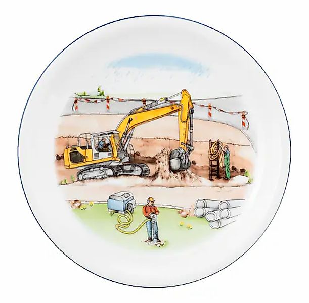 Seltmann Weiden Frühstücksteller »Compact - Auf der Baustelle« rund 19 cm günstig online kaufen