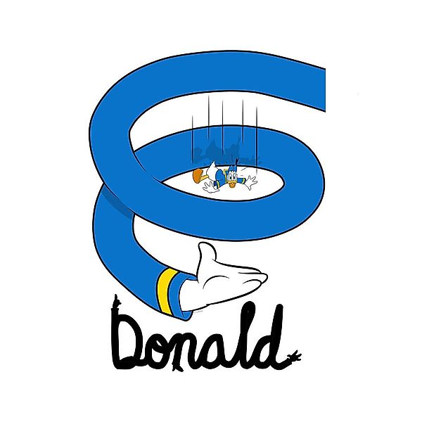Komar Wandbild Donald Duck Spiral Disney B/L: ca. 30x40 cm günstig online kaufen