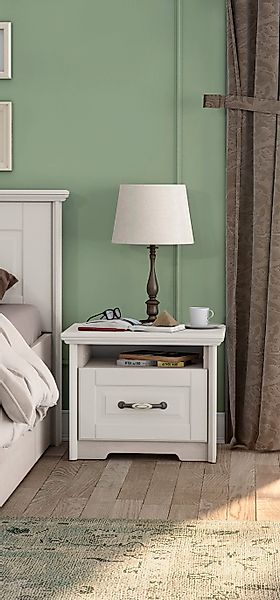 Home affaire Nachtkommode »Evergreen, Maße: B/T/H 56/42/45cm, Soft-Close-Fu günstig online kaufen