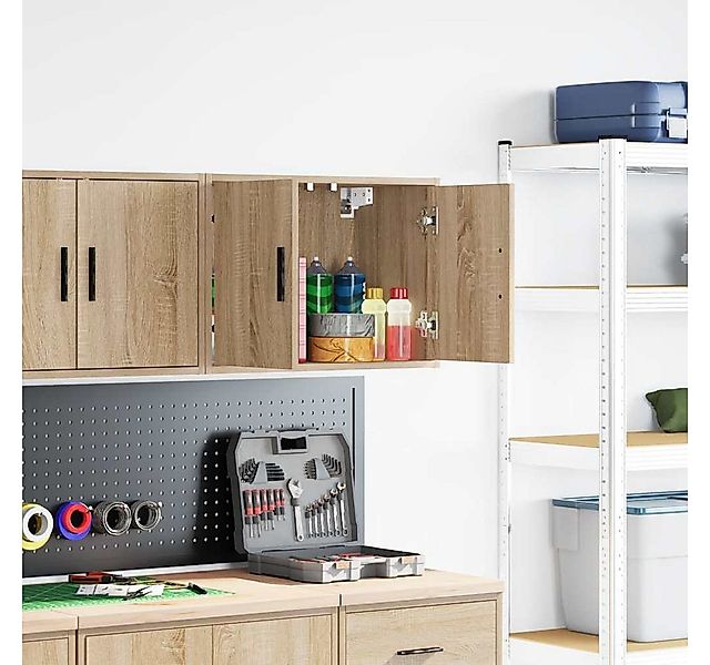 vidaXL Schrankmodule Garagen-Wandschrank Sonoma-Eiche Holzwerkstoff günstig online kaufen