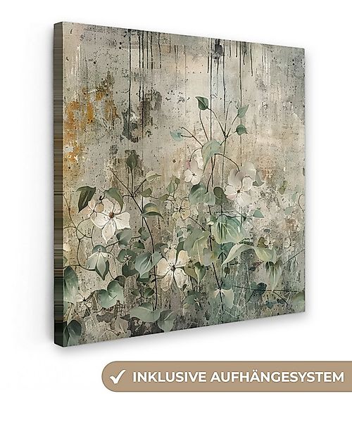 OneMillionCanvasses® Leinwandbild Blumen - Blätter - Abstrakt - Modern, Fot günstig online kaufen