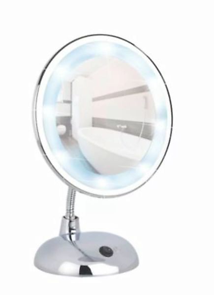 WENKO LED Kosmetikspiegel Style Chrom, Standspiegel, 3-fach Vergrößerung si günstig online kaufen