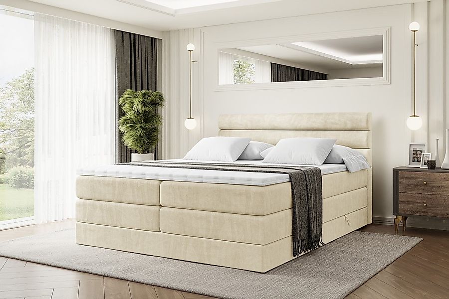 ALTDECOR Boxspringbett CELESTIA KING (Multipocket-Matratze H4, günstig online kaufen