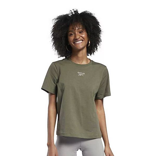 Reebok Classics Small Logo Kurzärmeliges T-shirt S Army Green günstig online kaufen