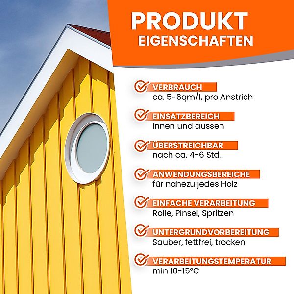 BEKATEQ Wetterschutzfarbe BE-420 Holzfarbe, Holzfarbe, Holzlack, Zaunfarbe, günstig online kaufen