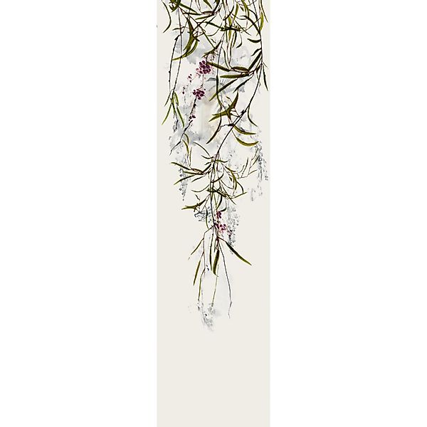 Marburg Vliestapete Blumen Crushed-Optik Modern 270 cm x 70 cm Grau günstig online kaufen