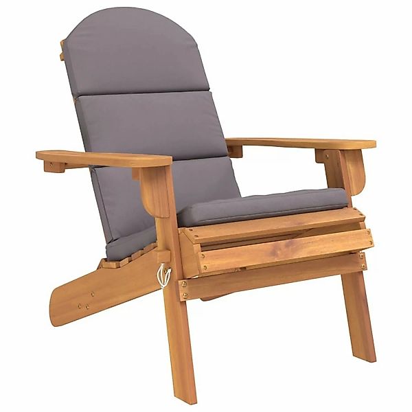 vidaXL Gartenstuhl, Adirondack-Gartenstuhl mit Kissen Massivholz günstig online kaufen