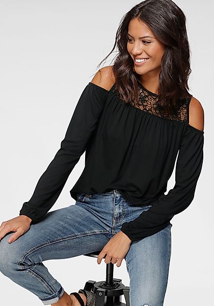Laura Scott Langarmshirt lässig geschnitten, elastisches günstig online kaufen