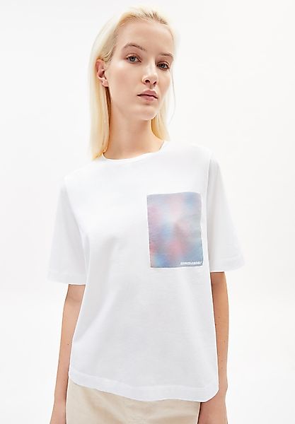 T-Shirt LAYAA ATMOSPHERIC in white von ARMEDANGELS günstig online kaufen