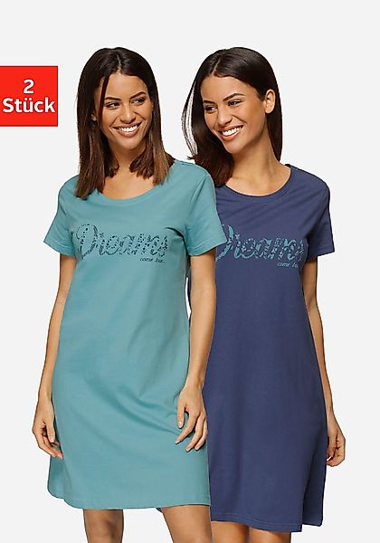 Vivance Dreams Sleepshirt (2er-Pack) mit Print günstig online kaufen