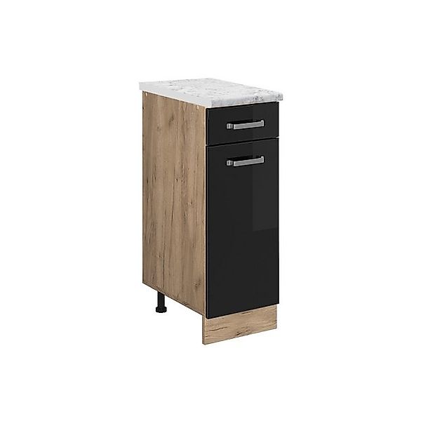 Vicco Küchenunterschrank R-Line Schubladenschrank für die Küche Schwarz Hoc günstig online kaufen