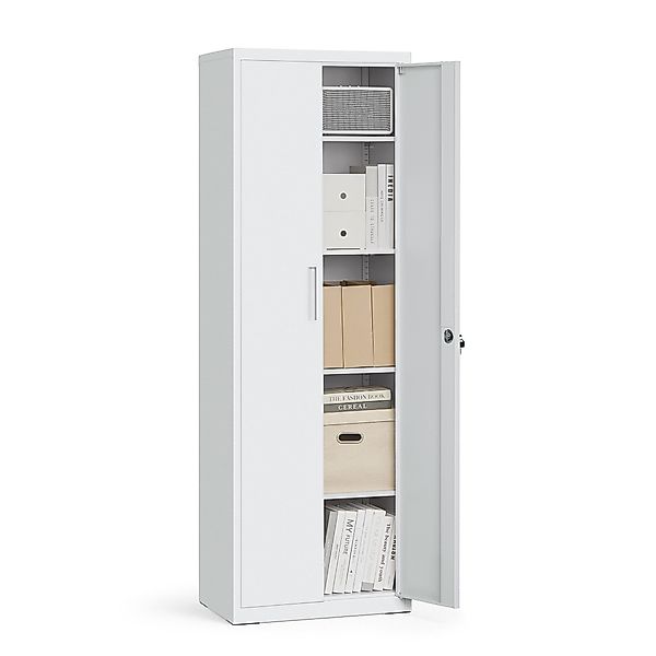 SONGMICS Aktenschrank Mehrzweckschrank, Stahl-Aufbewahrungsschrank, 5 Ebene günstig online kaufen
