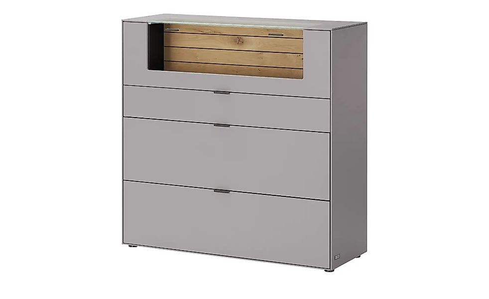 Jette Home Highboard  Como ¦ grau ¦ Maße (cm): B: 122 H: 122 T: 46.0 Kommod günstig online kaufen
