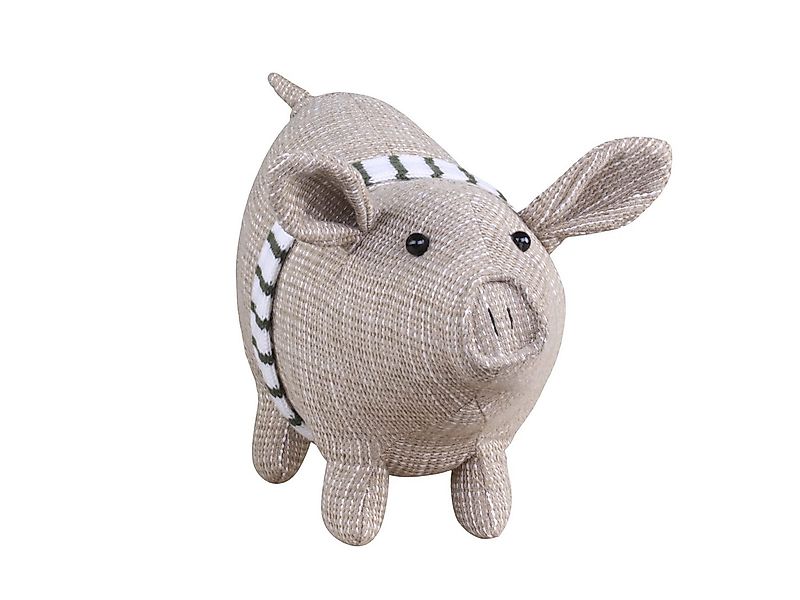 Chic Antique Weihnachtsfigur Schwein mit Band XL 29cm Weihnachtsdeko Weihna günstig online kaufen
