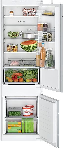 BOSCH Einbaukühlgefrierkombination Serie 2 "KIV87NSE0" 177,2 cm hoch 54,1 c günstig online kaufen