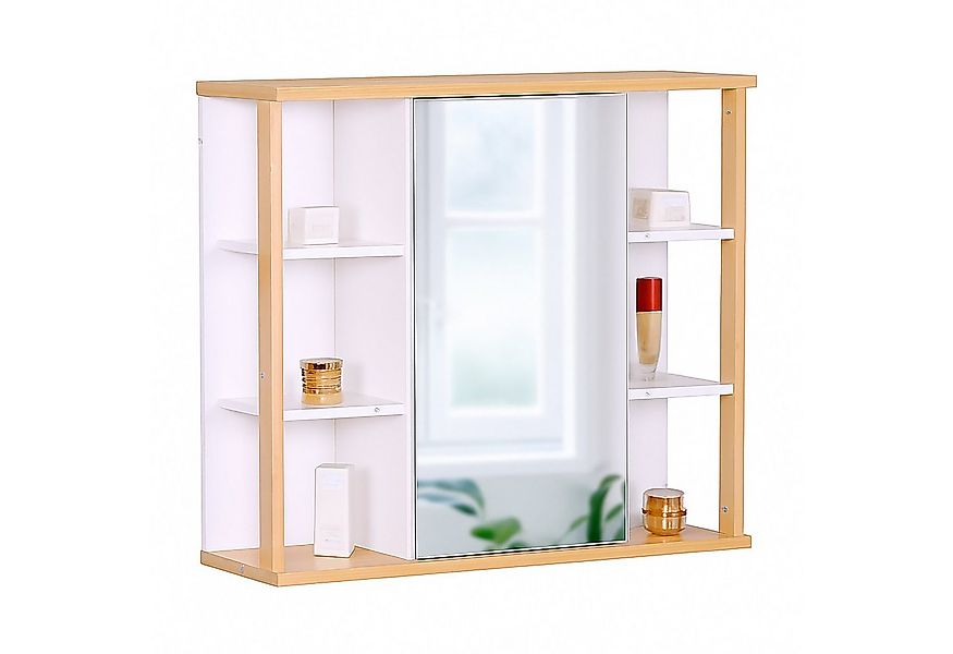 relaxdays Spiegelschrank mit Bambus Dekor günstig online kaufen