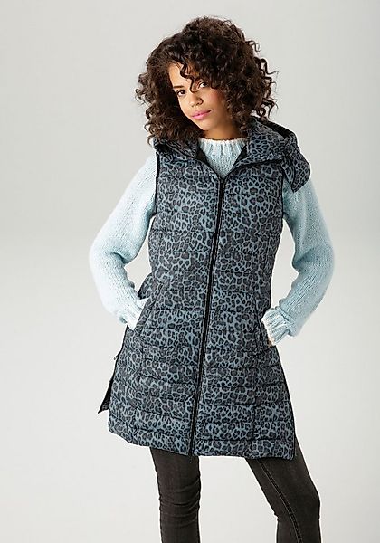Aniston CASUAL Steppweste im extravaganten Leo-Muster günstig online kaufen