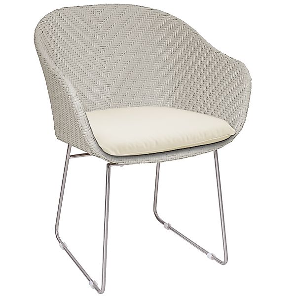 Polyrattan Gartenstuhl Monza Creme günstig online kaufen