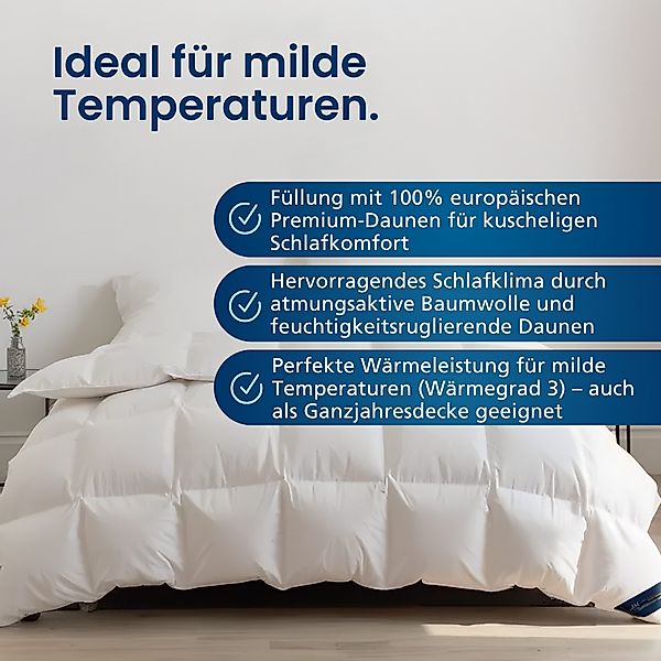DormiGood Daunenbettdecke Premium Daunendecke, 100% Daunen, günstig online kaufen