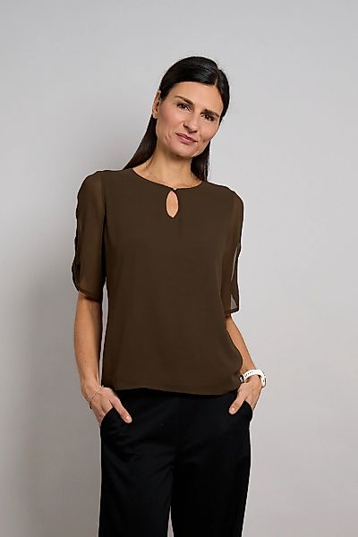 Seidel Moden Chiffonbluse "Otto exclusiv" Halbarm mit Cut-Out-Detail und Gl günstig online kaufen
