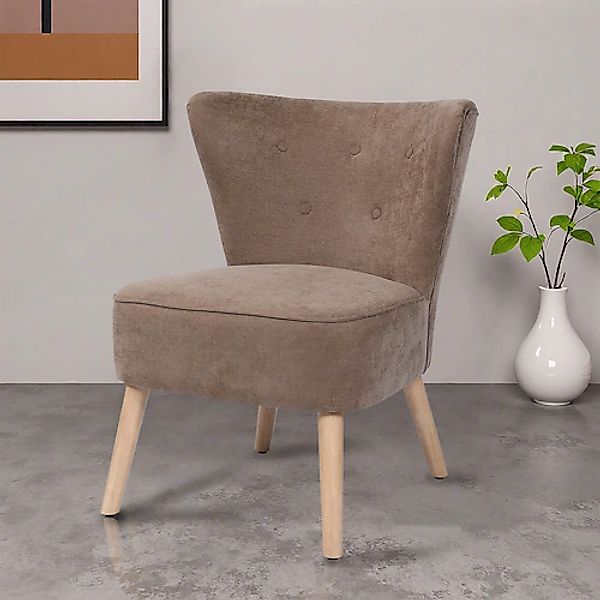 Home affaire Loungesessel »JORIEL moderner Ohrensessel mit Knopfsteppung« günstig online kaufen