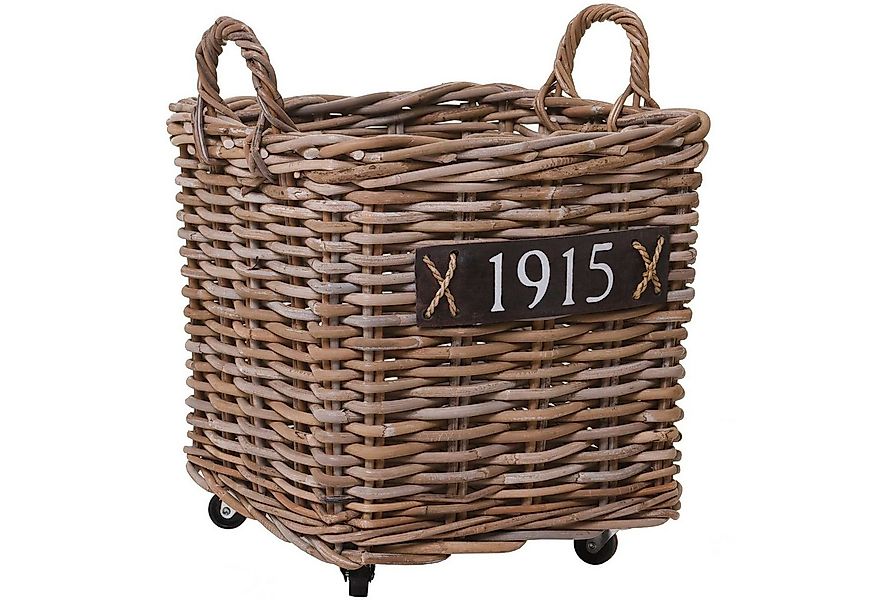 VIVANNO Kaminholzkorb Rattan RODAR Kasten - Natur Geflochten (1 St), 40x40x günstig online kaufen